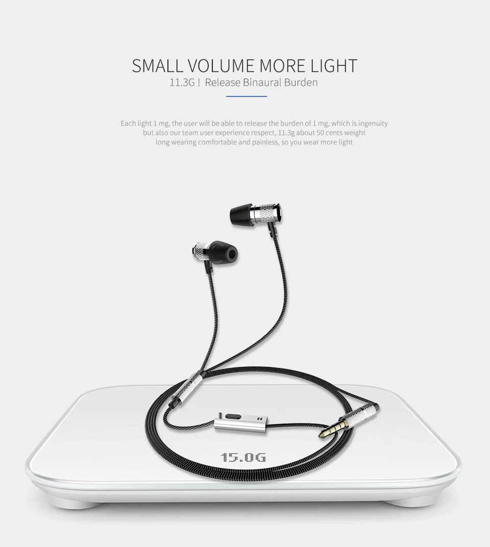 AWEI In-Ear Earphone Wired Headset fone de ouvido Bass Sound Earbuds With Mic Earpieces for Samsung iPhone Xiaomi auriculares