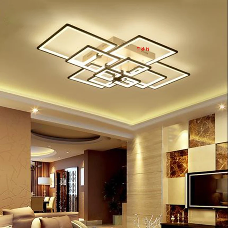 Современные светодиодные потолочные лампы прямоугольные акриловые алюминиевые