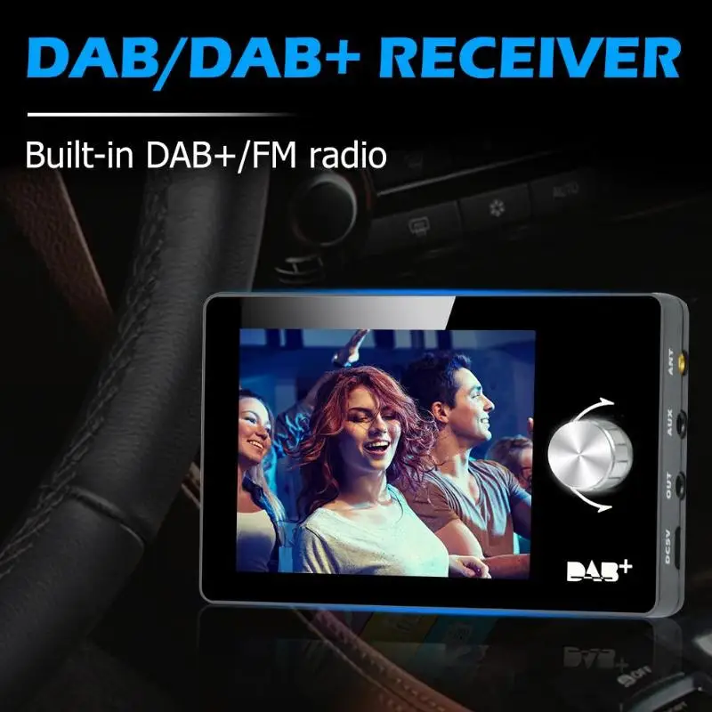 2,8 дюймов 2 Din Авторадио цветной TFT ЖК-экран Автомобильный DAB+ радиоприемник DAB тюнер fm-передатчик MP3-плеер USB зарядное устройство