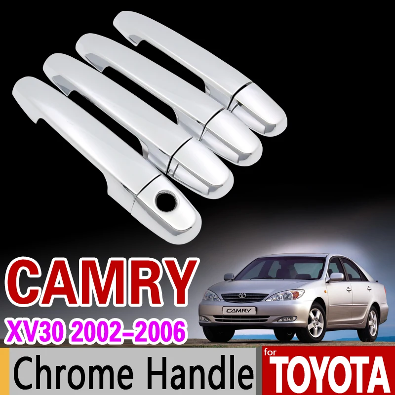 Хромированная накладка на ручку для Toyota Camry 30 XV30 2002 2003 2004 2005 2006 Daihatsu Altis аксессуары