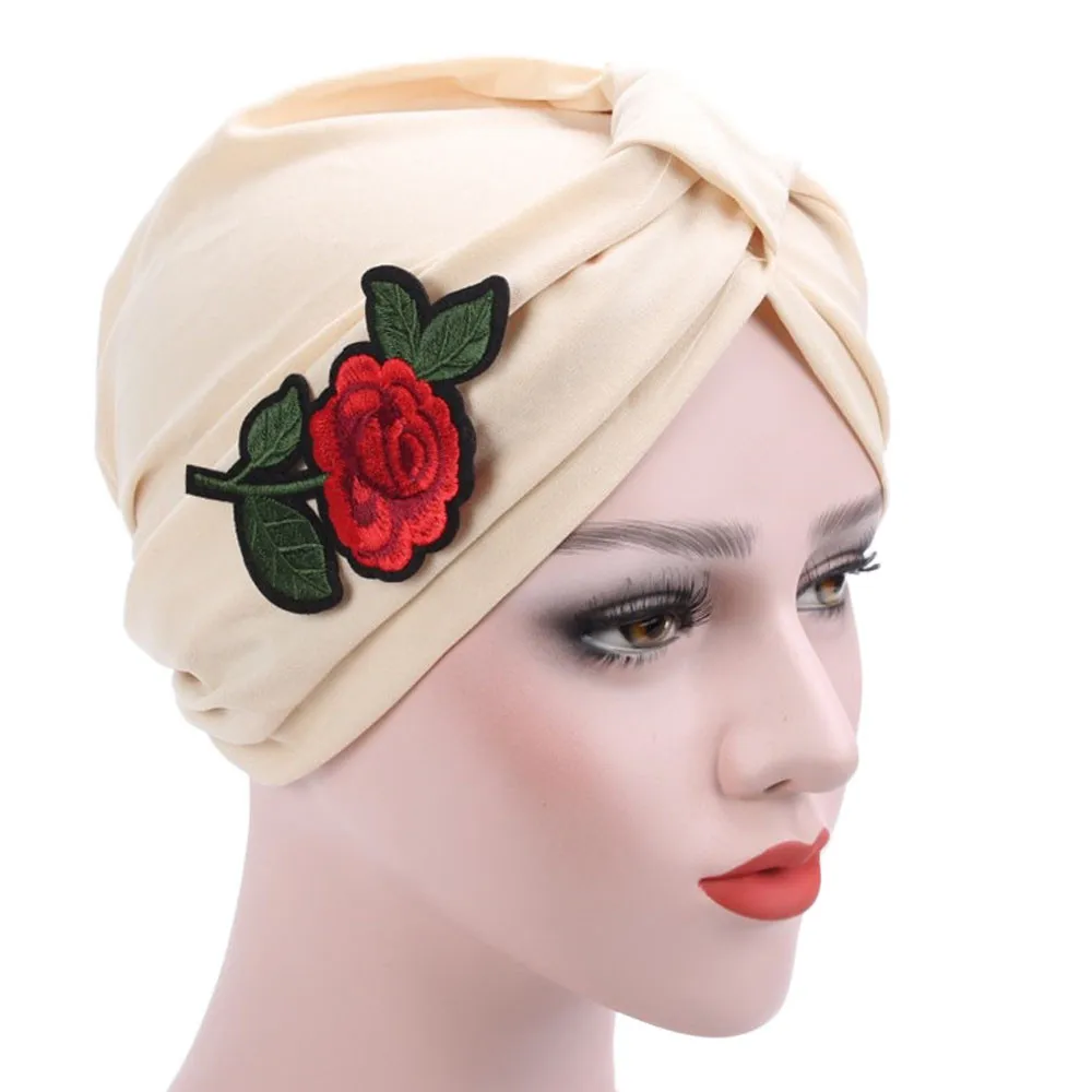 Женская шляпа мусульманская вышивка Рак химиотерапия шапочка мусульманский