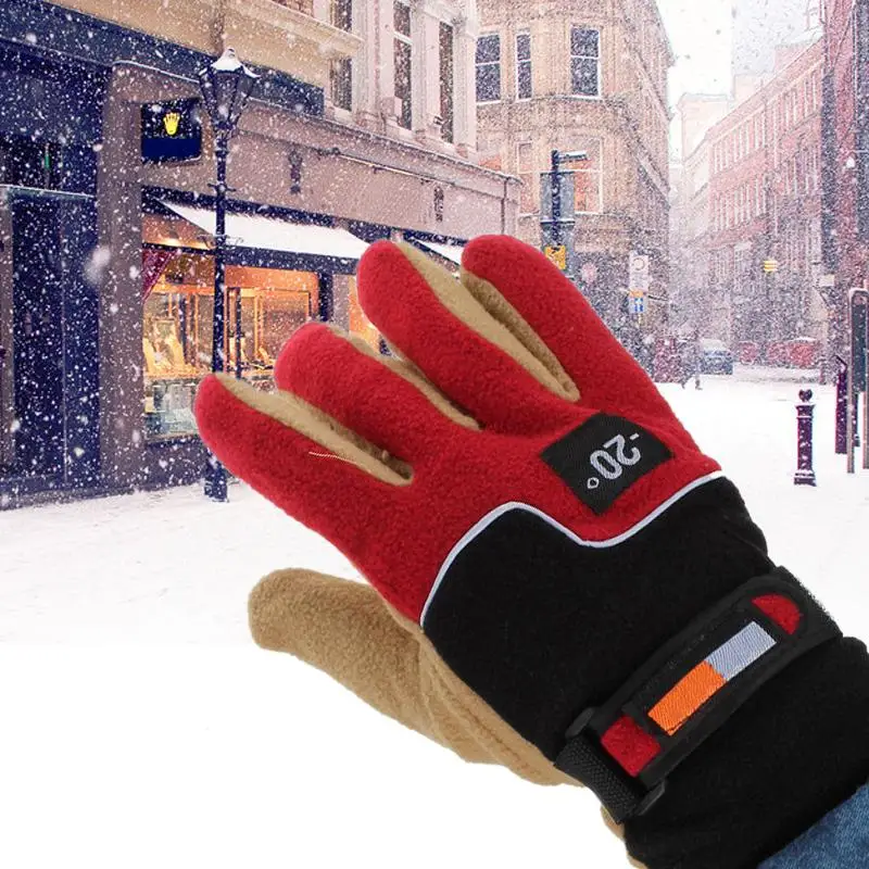 Мягкие и удобные мужские зимние теплые флисовые перчатки Polar Wool 1 пара