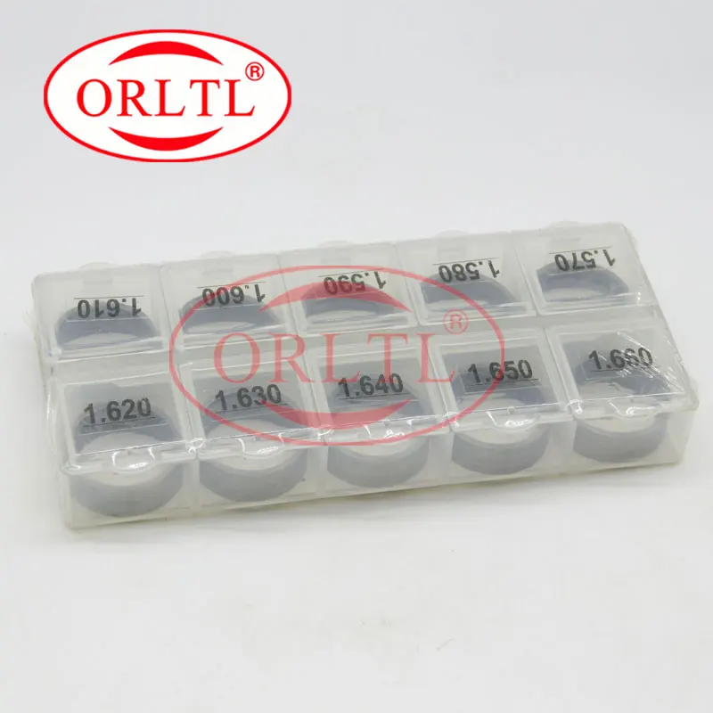 ORLTL 100 Pcs Common Rail Injector Shims B27 And Gasket Kit Fuel Inyector Adjustment Standard Sealing Washer Size 1.57-1.66mm | Автомобили