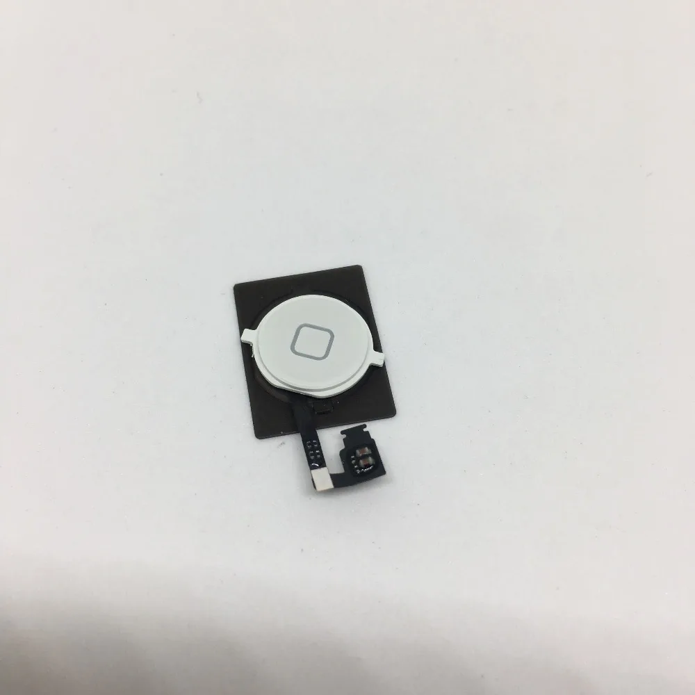 Бесплатная доставка мобильный телефон Home button flex с резиновым ковриком для iPhone 4s home