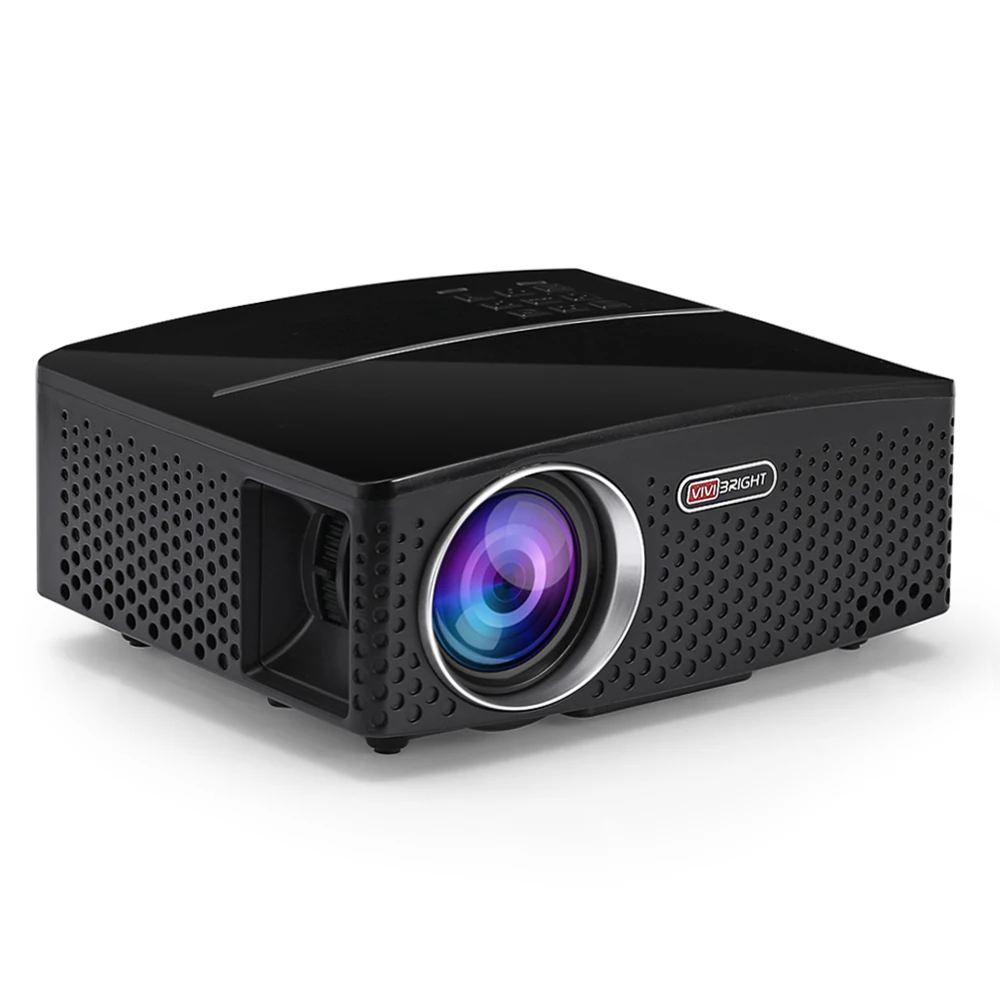 Оригинальный VIVIBRIGHT GP80 проекты LED 1800 люмен HD мини портативный проектор для