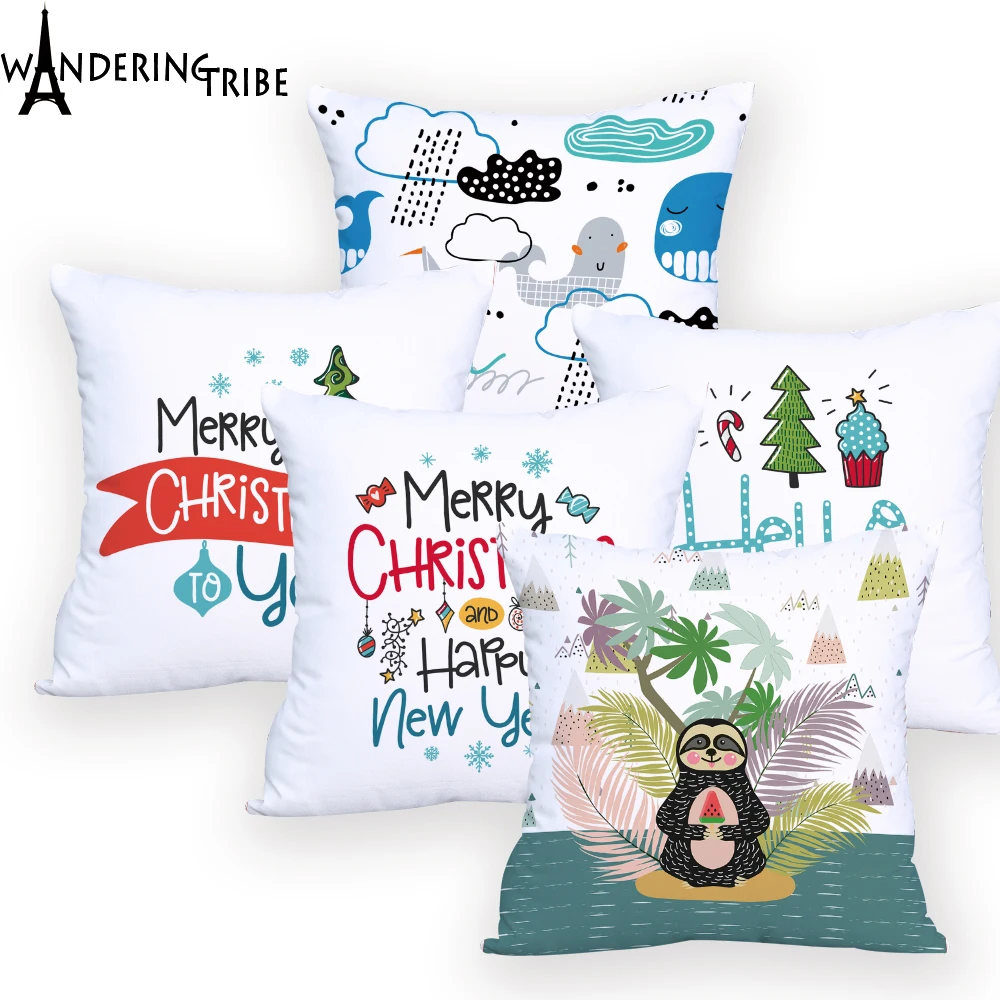 Розовая Подушка &quotфламинго&quot наволочка Almohadones Decorativos Офисная