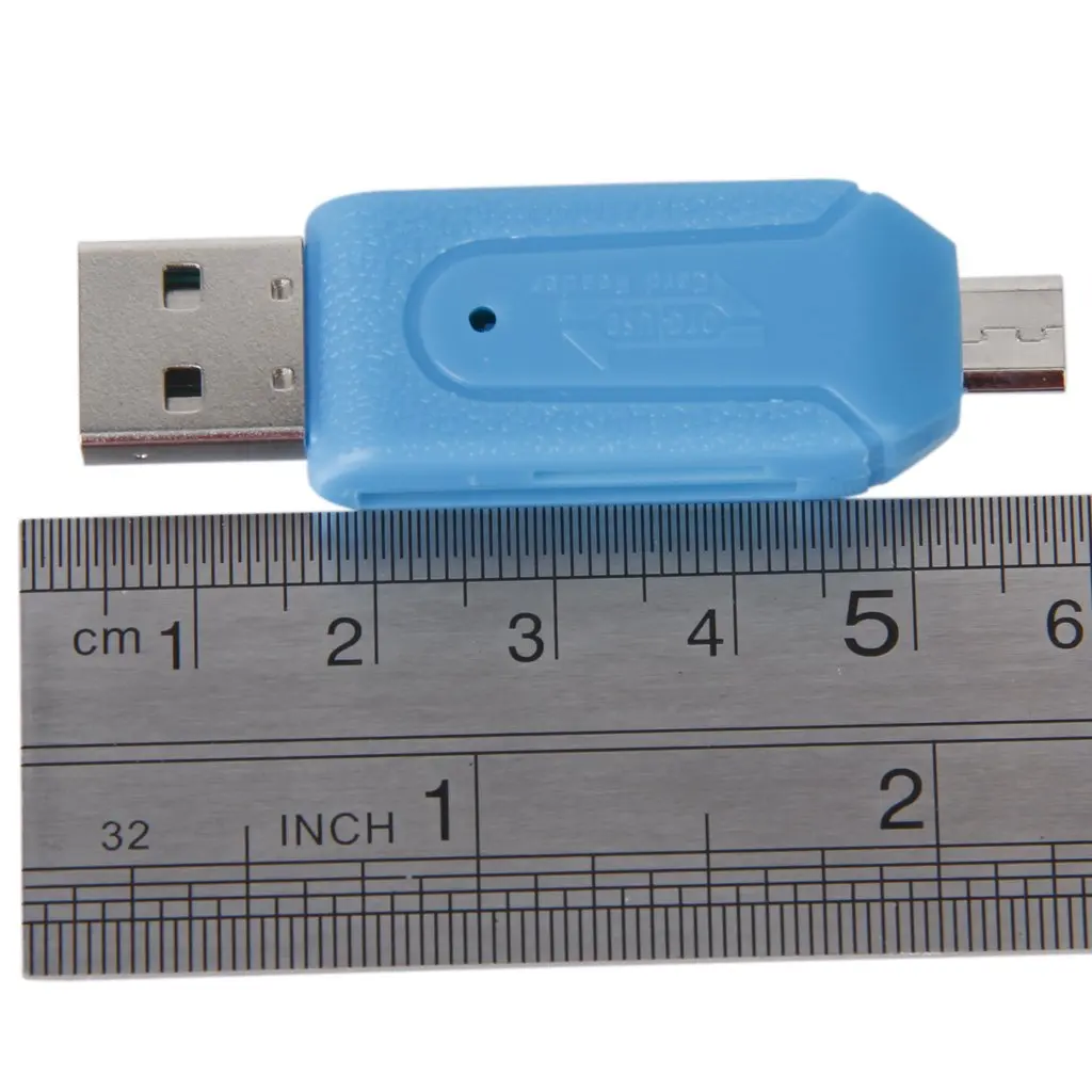 USB 2 0 + Micro OTG SD ST кардридер для сотового телефона планшетного ПК (синий) | Компьютеры