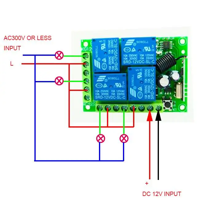 Смарт-12 V DC12V 4 CH 10A Беспроводной дистанционного Управление переключатель Системы приемник передатчика для Приспособления ворота гаража led