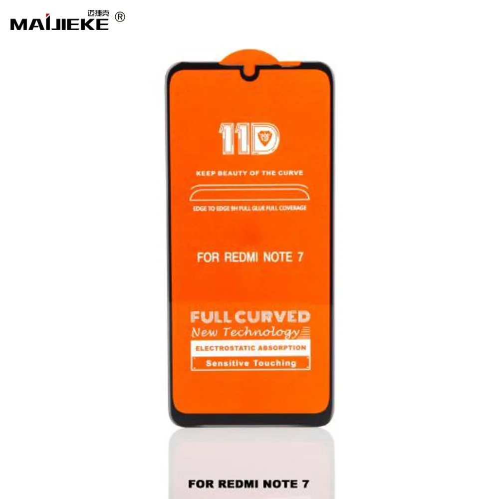 2 шт 11D полное покрытие изогнутое закаленное стекло для Xiaomi Redmi note 7 защитная пленка для экрана для Redmi Note 7 защитное стекло