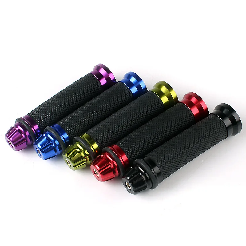 

1 Pair Motorcycle Universal Grip Anti-Slip Soft Rubber Aluminum Alloy Throttle Grip Handle Sleeve Ergonomi