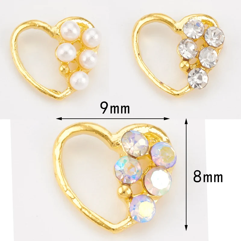 10 лампочек золотые украшения для ногтей сплав искусство|Стразы и украшения| |