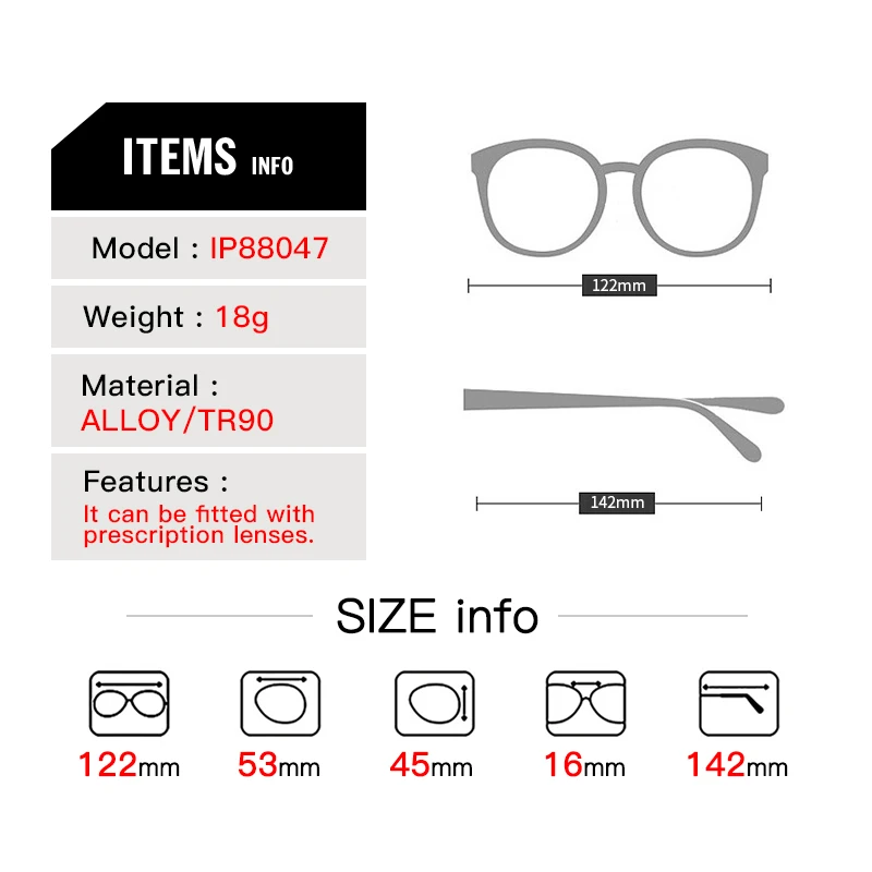 Очки без оправы по рецепту мужские Оптические фотохромные прогрессивные