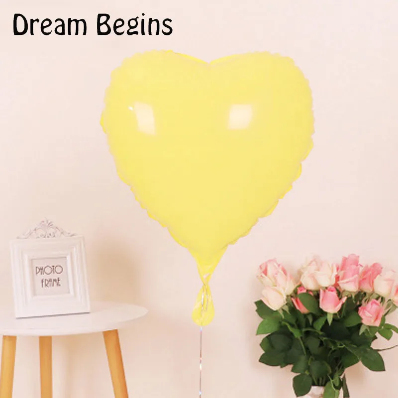 ДБ 2 шт. 18 дюймов Макарон цвета конфеты пентаграмма звезда в форме сердца День