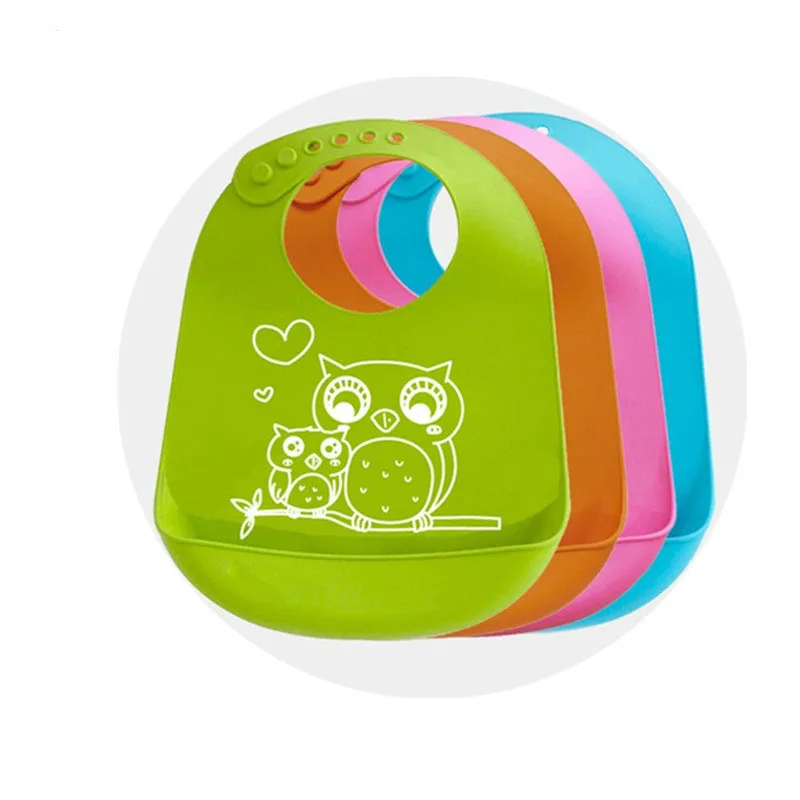 Cute Silicone Baby Eat Waterproof Three-Dimensional Rice Bag Bib Large Child Mouth Water Pocket | Детская одежда и обувь