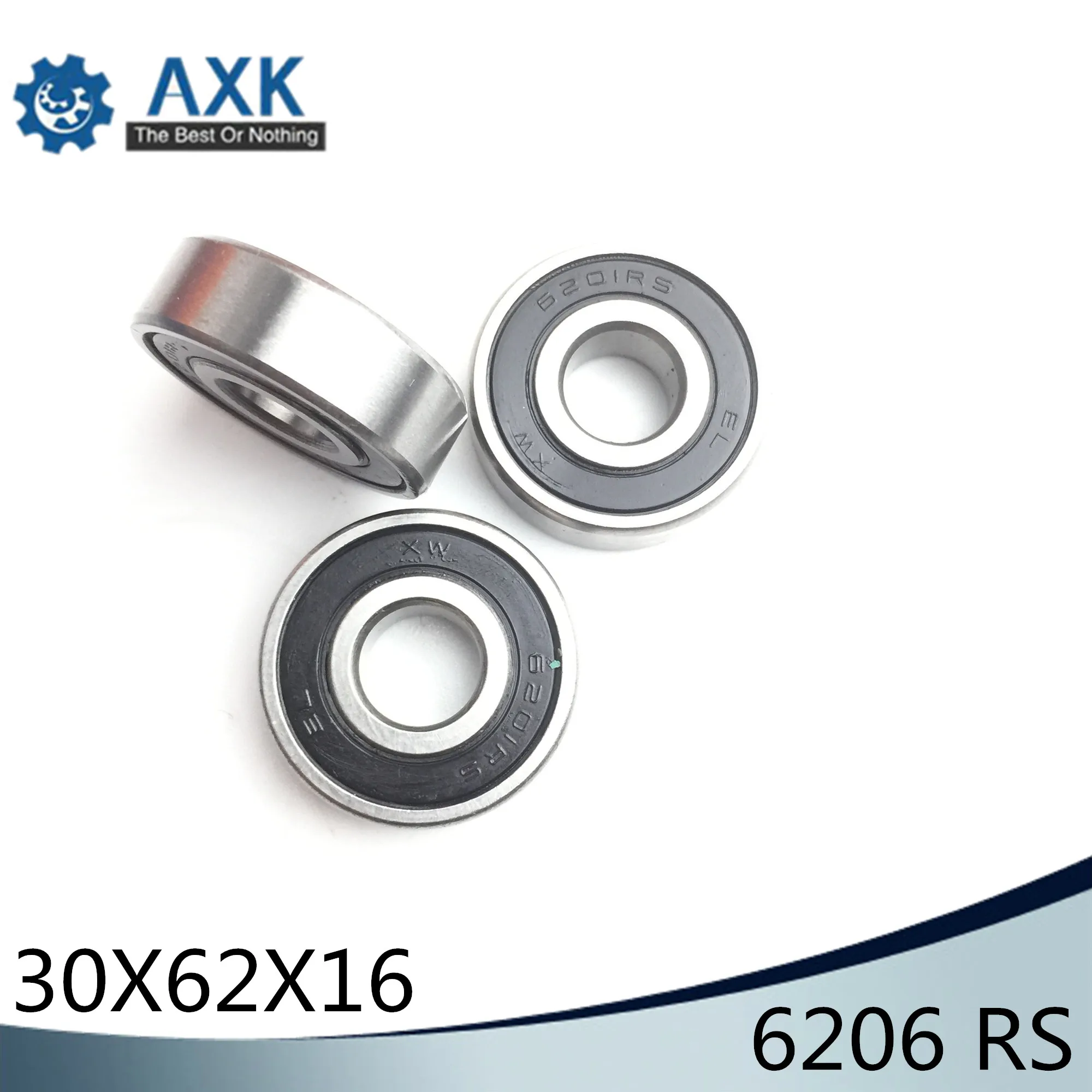 6206RS подшипник ABEC 3 (1 шт.) 30x62x16 мм Радиальные 6206 2RS упорные шариковые подшипники 6206RZ