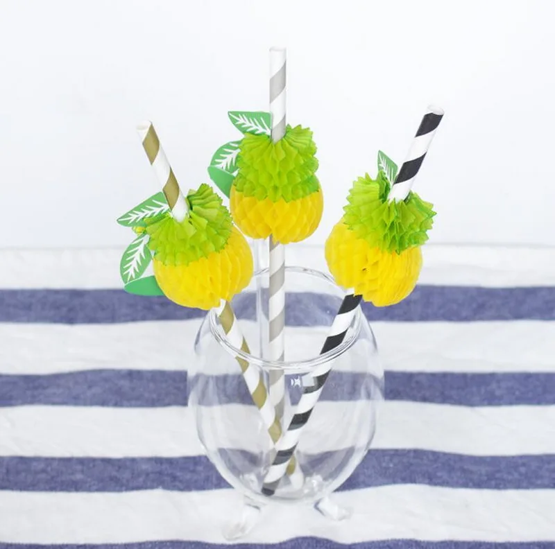 

25pcs/set paper drinking straw environmental protection disposable paper straw art bar tools cocktail straw