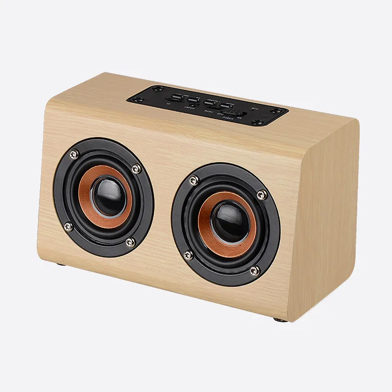 Винтаж Altavoz деревянный Bluetooth Сабвуфер Портативный Динамик Caixa де сом музыка