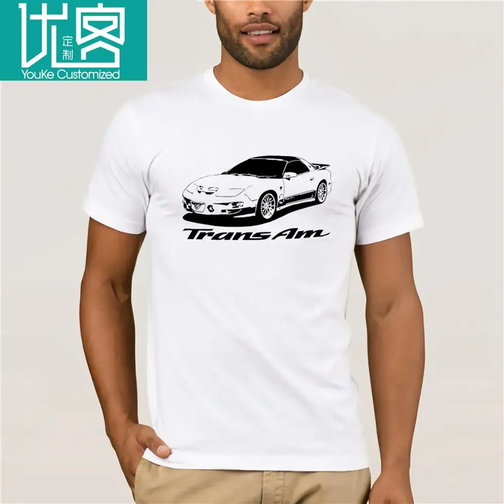 Pontiac Firebird Trans Am 4th gen пользовательские Мягкий хлопок Футболка разноцветный|Мужские