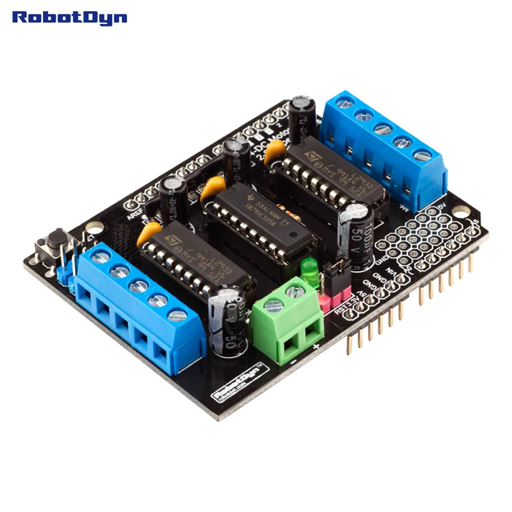 Щит двигателя L293D 4DC/2Stepmotors для Arduino. (В сборе)|motor counter|motor weldingshield curve |