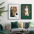 Скандинавские абстрактные геометрические фигуры Венеры, космоса, настенные картины, плакаты, литературное искусство для украшения гостиной