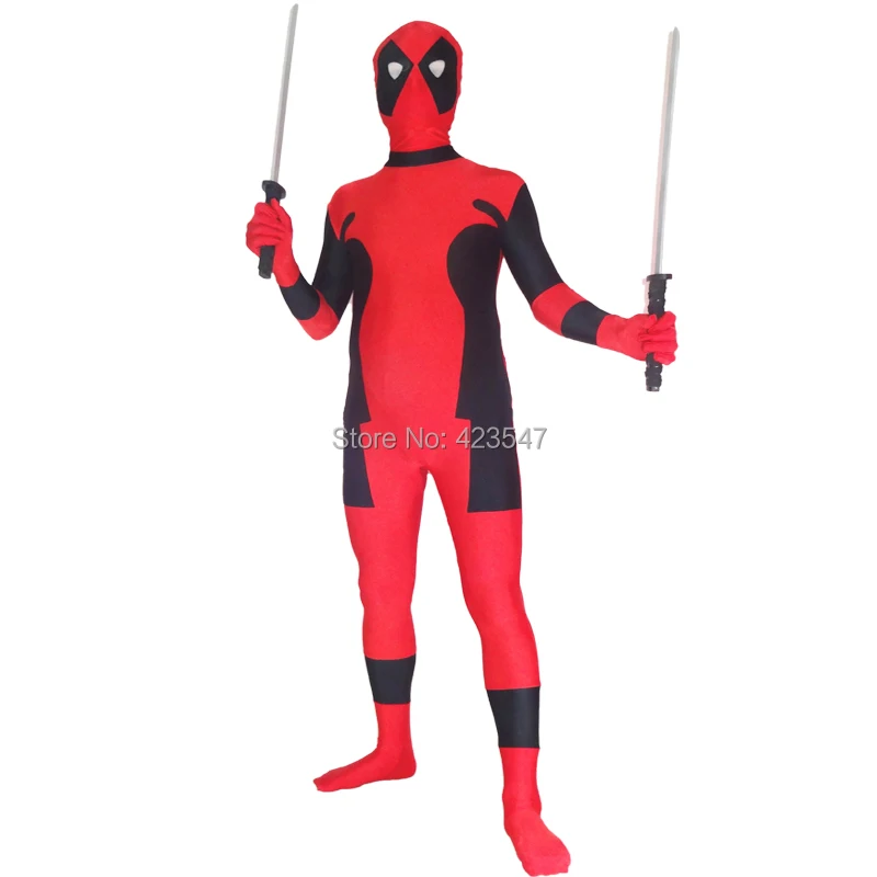 Новинка хит продаж Deadpool спандекс костюм вечерние костюмы на Хэллоуин зентай