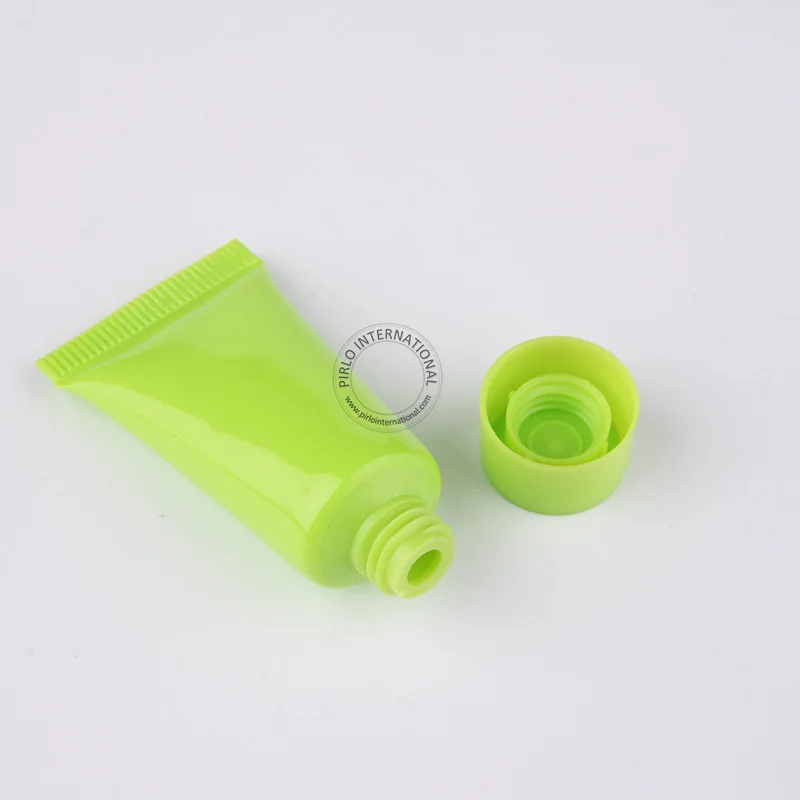 DIY Essential 5ml/5g Green Soft Tube 5cc Plastic Make Up Bottles For Hand Cream Body Milk Cosmetic Packaging Free Shipping | Красота и