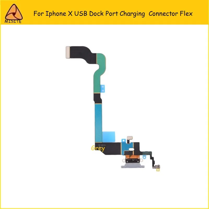 Новинка 100 шт./лот шлейф для зарядного устройства USB iPhone X десять 10 порт зарядки