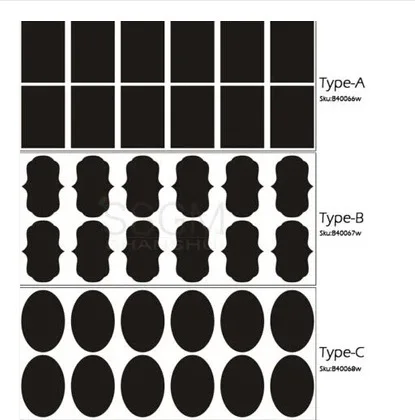 36 шт./компл. этикетка виниловая для надписи мелом наклейка баночек Мини стикер