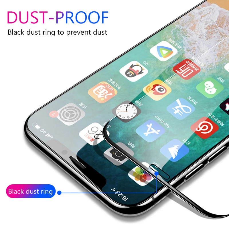 Защитное стекло закаленное Borderless HD для iphone 6/6 S/7/8 plus/X/7/8/6Plus/X/XR/XS MAX|Защитные стёкла