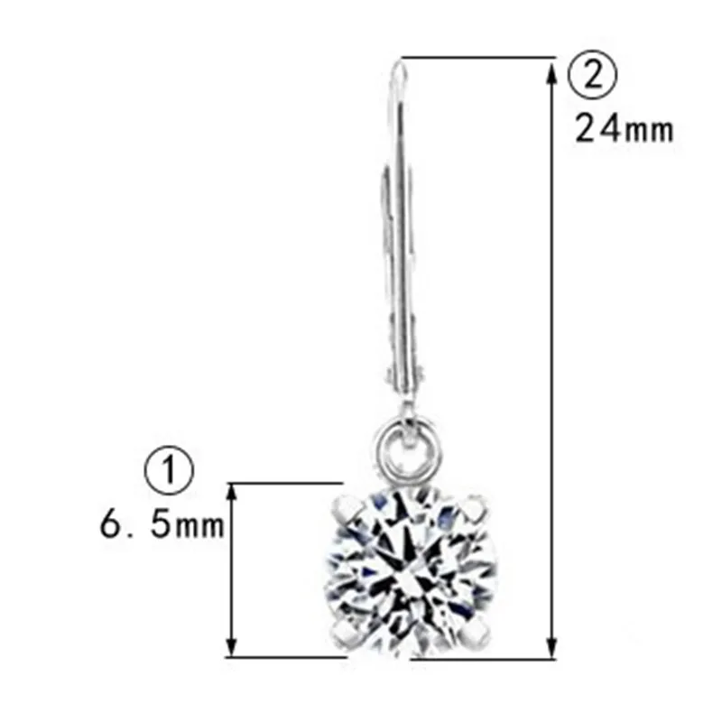 Женские серьги подвески из серебра 2.02ct с подвеской 925 пробы|earrings 14k|earrings sterlingearrings
