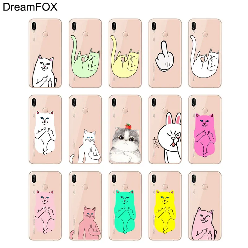 DREAMFOX L303 Мягкий силиконовый чехол для huawei Honor 6A 6C 7X9 10 P20 P30 Lite Pro P Smart 2019 |
