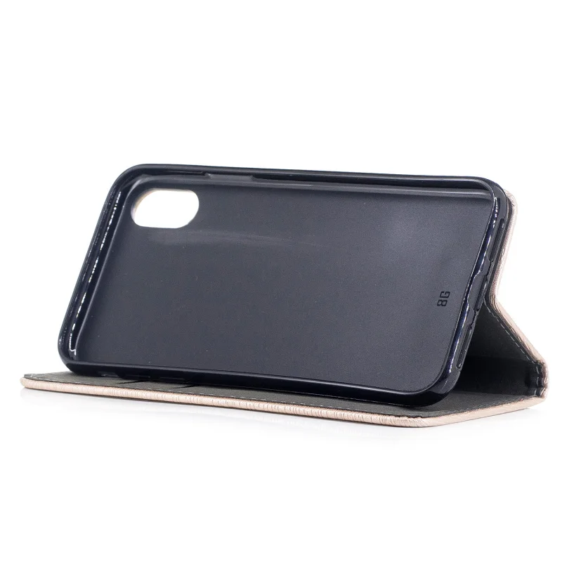 For iPhone X Case Tree Pattern Magnetic Flip Wallet PU Leather Cover Capa Celular for Coque Cellphone Accessories | Мобильные