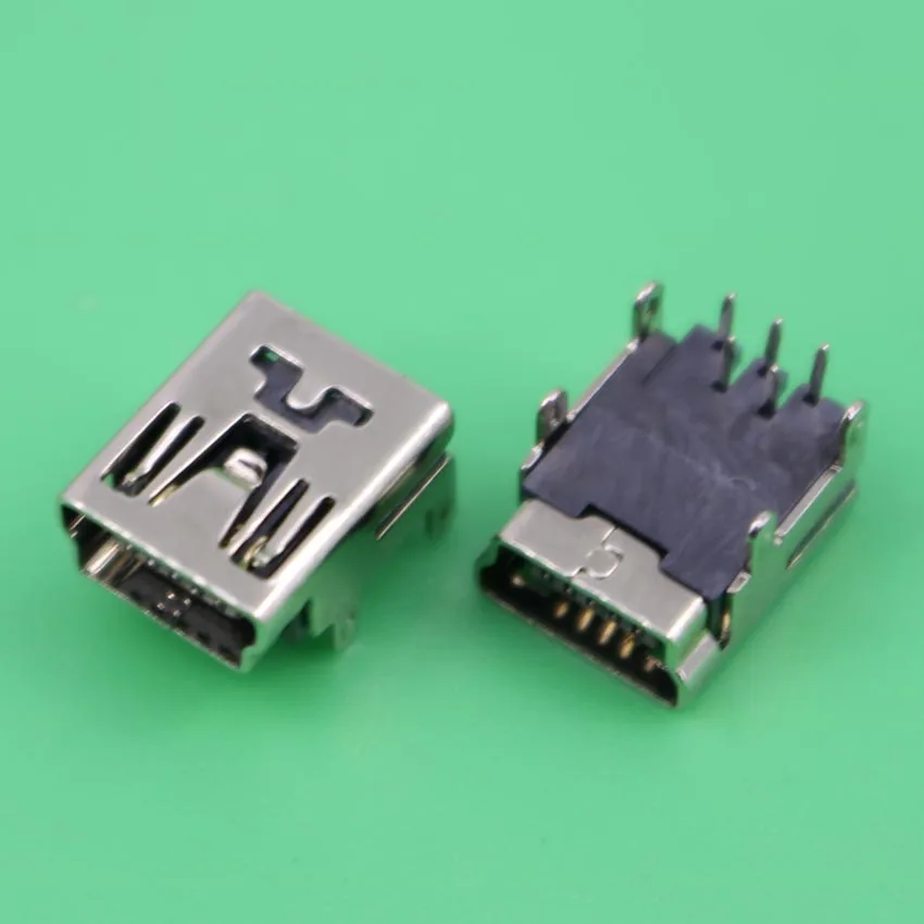 YuXi Mini USB гнездовой разъем 5 контактный 90 градусов 1 шт. в партии 9 5x7 7 мм|lot lot|lot pinslot usb
