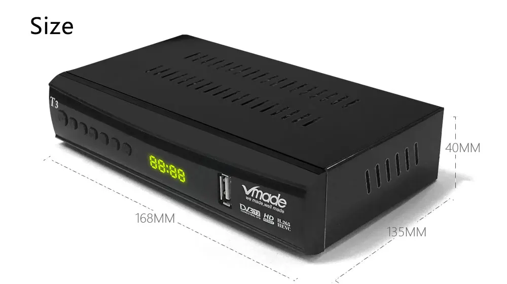 DVB T2 наземный на ТВ гнев DVB T2 ТВ тюнер HD 1080P приемник DVB T2 телеприставка H.265 MPEG4 поддержка youtube AC-3 с USB wifi