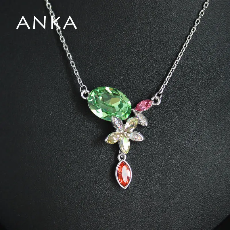 Анка ювелирные изделия реальный горячий ожерелье с кристаллом в форме цветка
