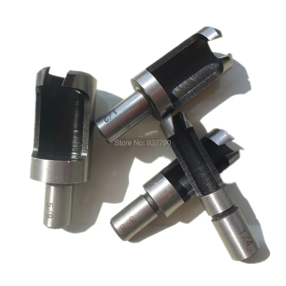 4 шт. Plug резак для дрели набор бит механические инструменты дерево шип резаки SIM