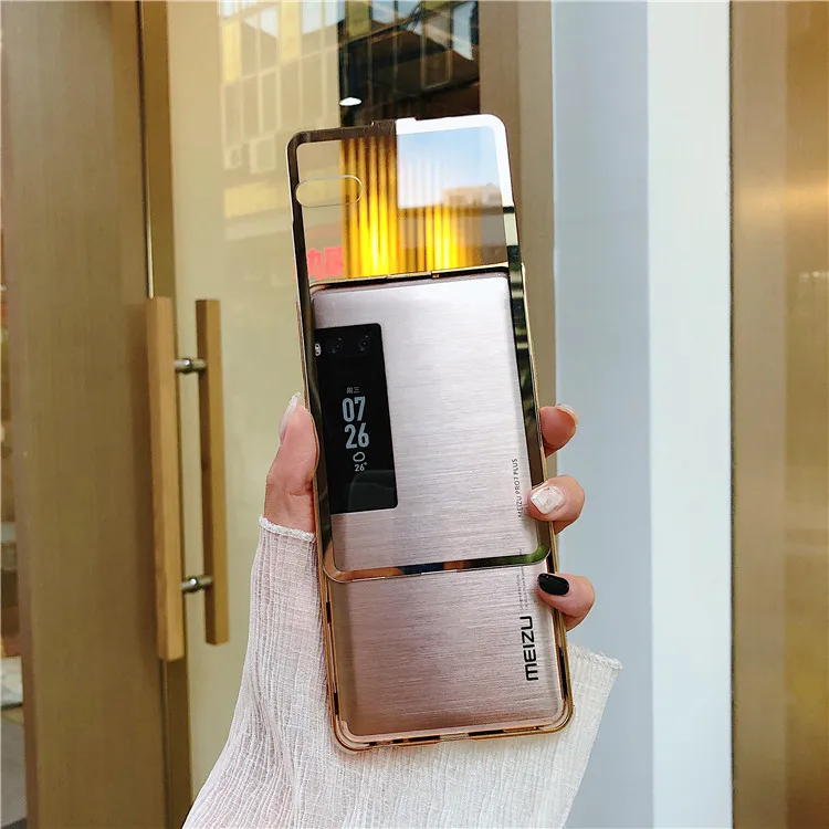 Металлический Прозрачный чехол-бампер для MEIZU Pro 7 Plus, металлическая рамка, жесткая акриловая задняя крышка для Pro 7 Plus, прозрачный чехол