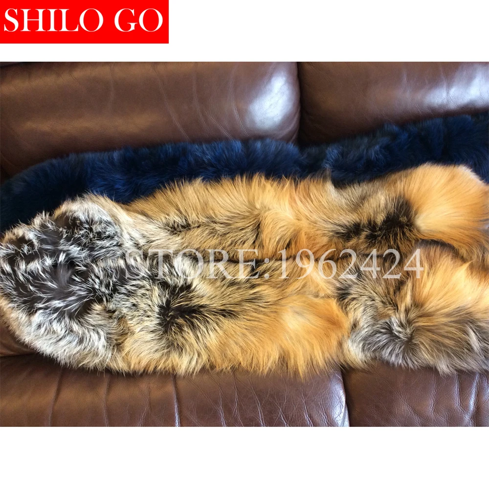 

Free Shipping 2020 Winter New Fashion Women High-quality Phnom Penh Fox Silver Fox Fur Collar Shawl