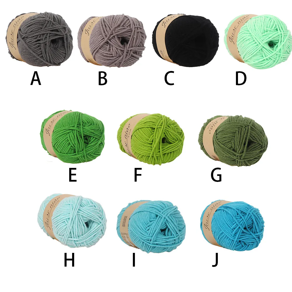 Пряжа Вязание крючком из шерсти нитки молочный хлопок 1 шт. 25 г массивная