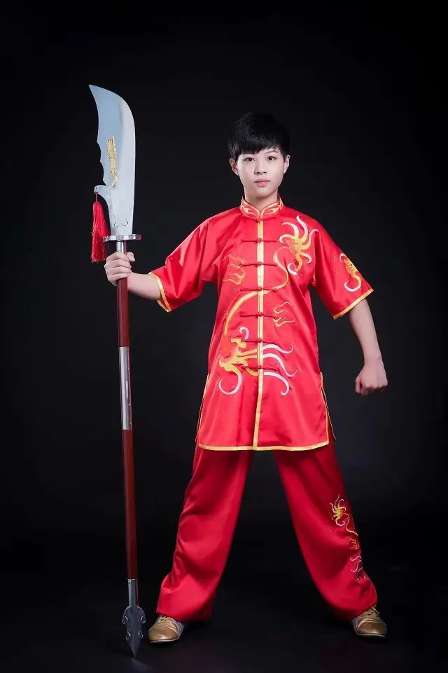 Фото Униформа для соревнований по боевым искусствам wushu taichi одежда тайцзи, одежда с вышивкой для кунг-фу, Наньцюань таолу №3