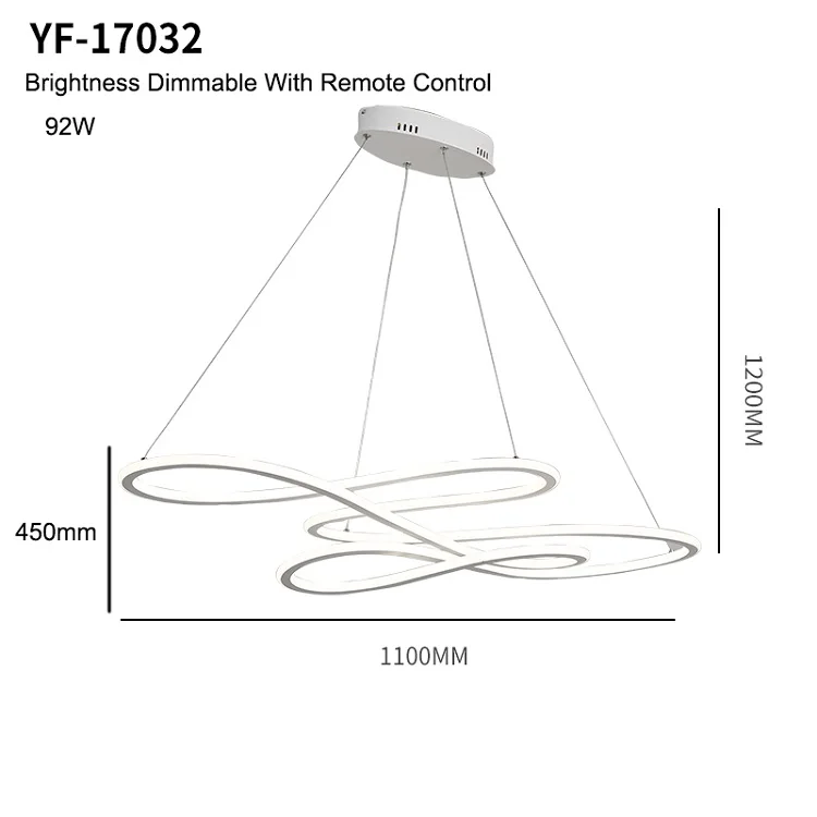 L1100mm Dimmable NEO gleam двойной Glow современный привело подвесной светильник для Кухня обеденный Гостиная Подвеска светильник висит кулон лампы, светильники - Цвет корпуса: L1100mm Dimmable
