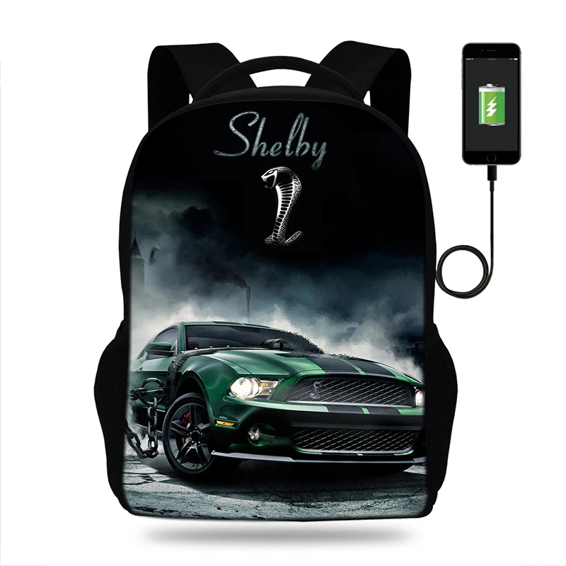 Born To Race Muscle Car Американский пикап принт ранцы обувь для мальчиков рюкзаки мужские