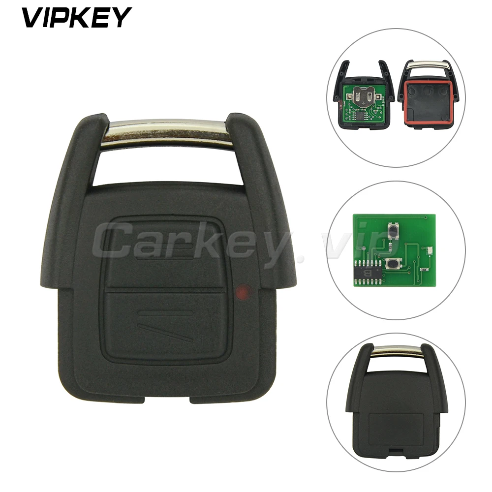Дистанционный ключ 93176615 Автомобильный с 2 кнопками 433 МГц для Opel Vauxhall Holden Astra G Zafira A