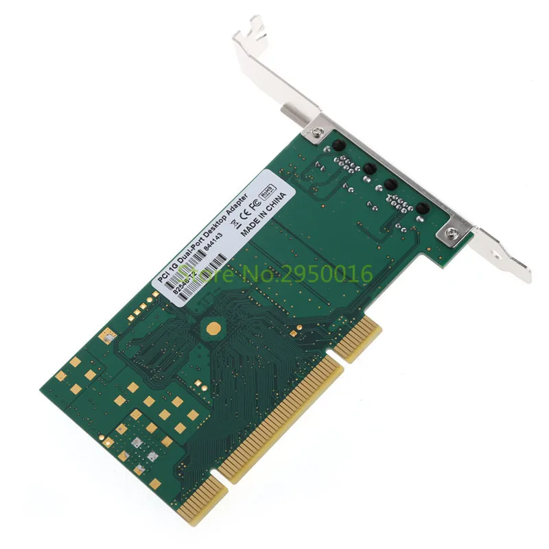 Сетевая карта Gigabit Dual PCI RJ45 Ethernet Lan 10/100/1000 Мбит/с для Intel 82546 высокое качество C26|network