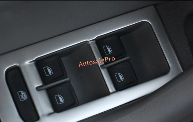 Автомобильный Стайлинг ABS подлокотник двери окна переключатель Крышка отделка 8