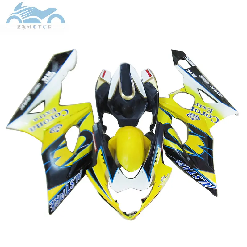 Обновите комплект обтекателей для Suzuki GSXR 1000 2005 2006 GSX R1000 спортивные Обтекатели набор 05 06 GSXR1000 K5 K6 желтый corona AT27