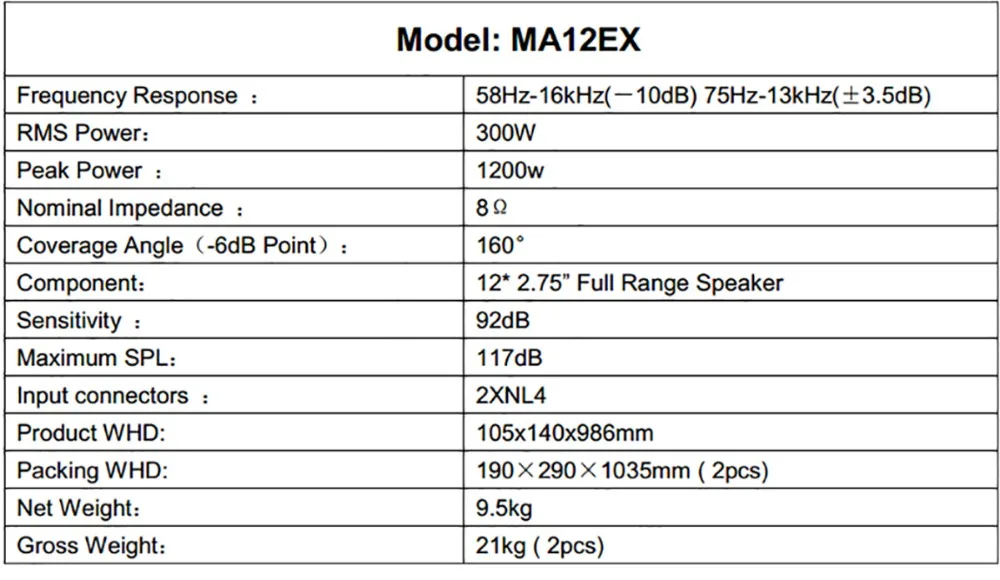 MA12EX 12* 2.75inch3inch 4 дюймов 5 дюймов мини-линейный массив звуковая колонка Профессиональное аудио