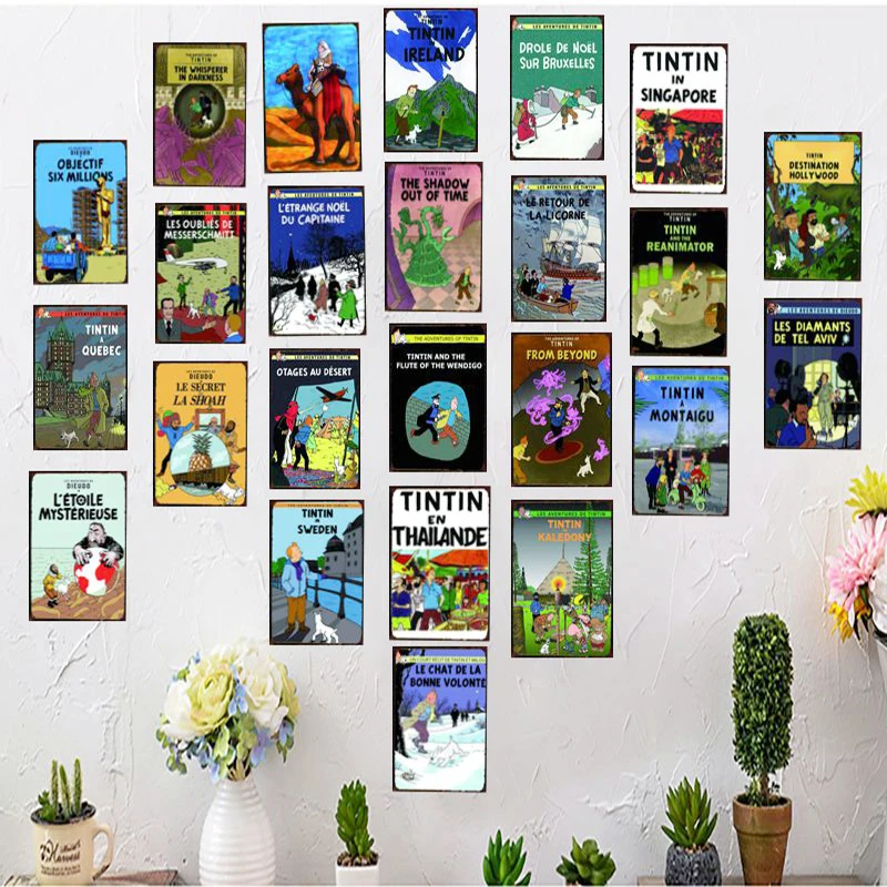 

Cartoon Movie Tin Sign Metal Plate Iron Painting Kids Room Wall Bar Coffee Home Art Craft Decor 30X20CM DU-2193