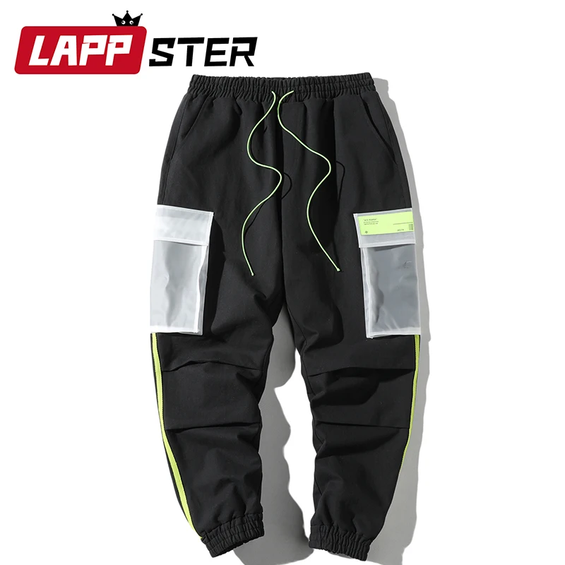 LAPPSTER, уличная одежда, штаны для бега, мужские,, Харадзюку, шаровары, мужские, корейские, хип-хоп, с карманами, черные, модные, спортивные штаны