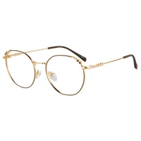 shinu retro golden metal thin frame glasses anti blue ray prescription eyewear progressive multifocal lenses glasses